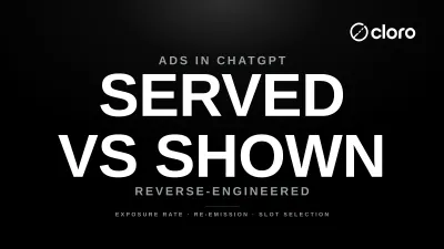 How ChatGPT picks which served ad to show, served vs shown across 3M+ responses