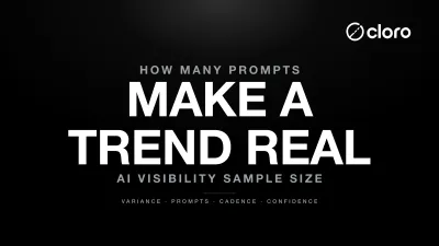 AI visibility sample size and confidence intervals