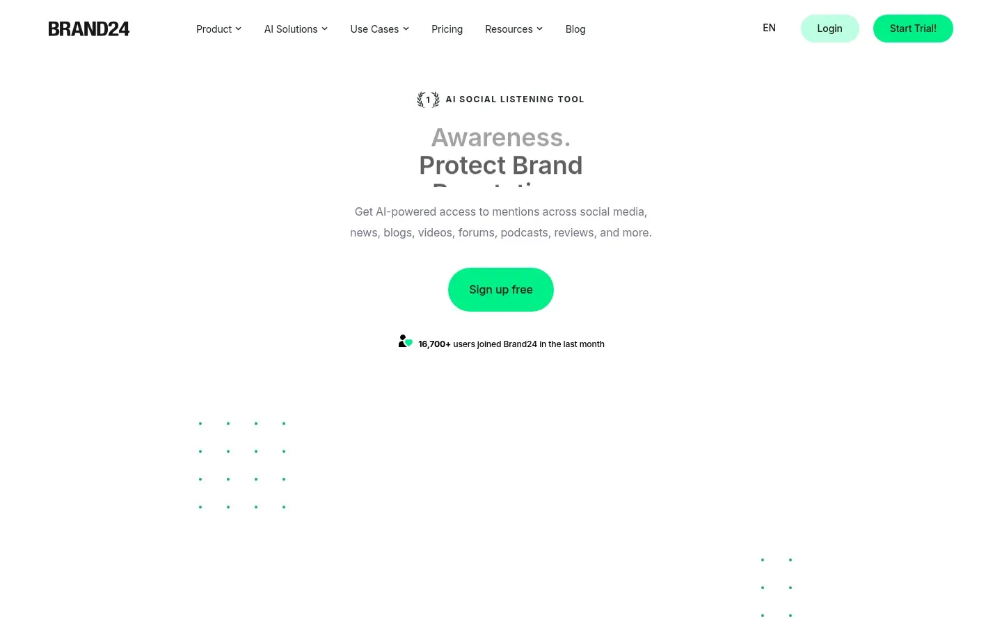 Brand24 homepage