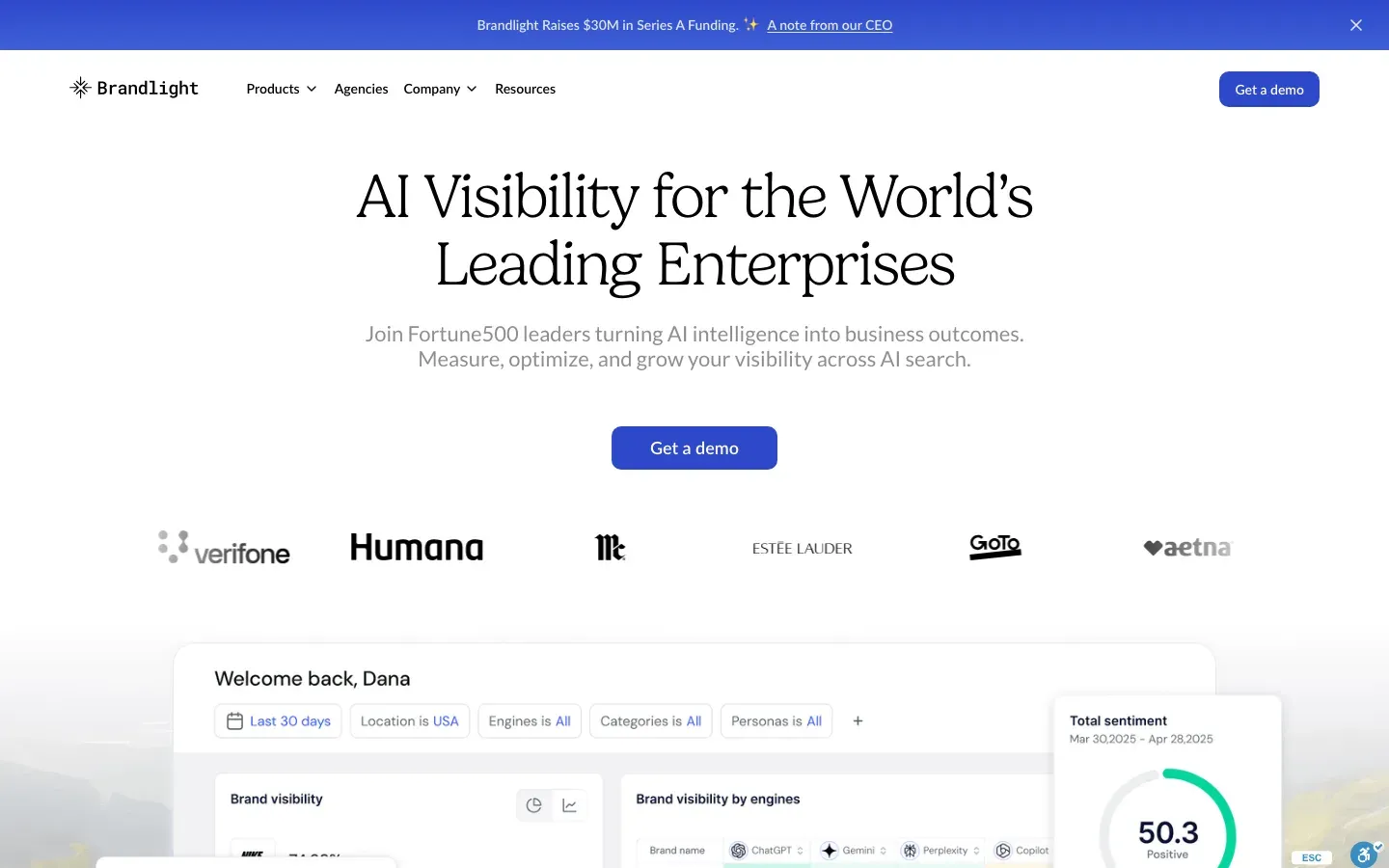Brandlight homepage