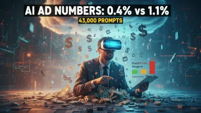 ChatGPT ad penetration measured against Google ads and Google AI Overview ads as benchmarks