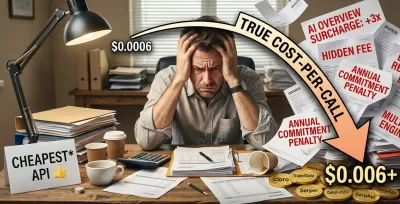 SERP API pricing comparison chart