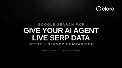 Google Search MCP server delivering structured SERP data to an AI agent