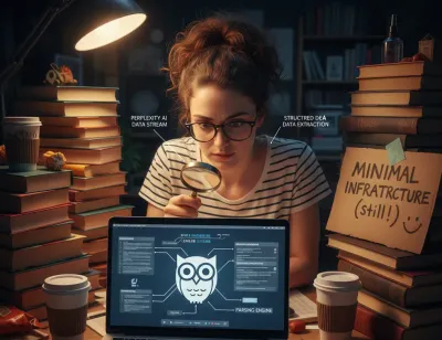 Perplexity AI scraping and data parsing diagram