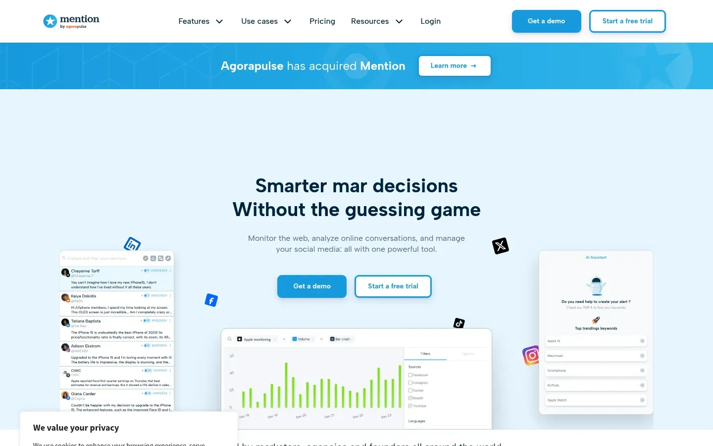 Mention homepage