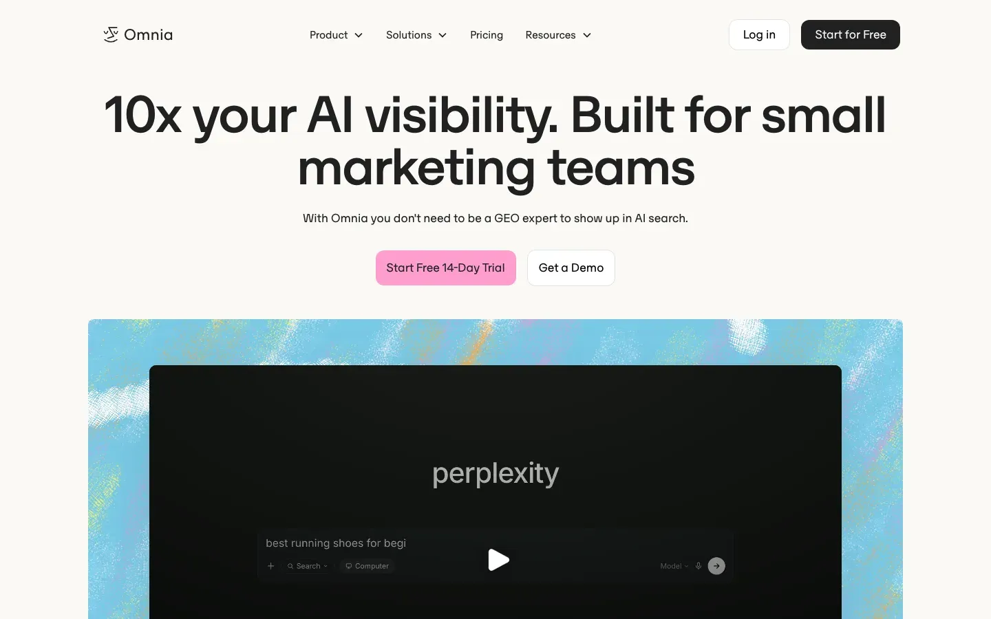 Omnia homepage