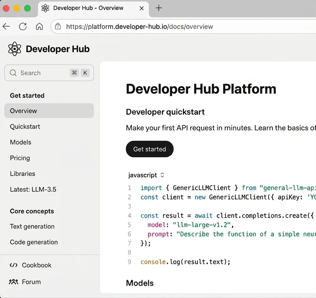 Google Vertex AI documentation page