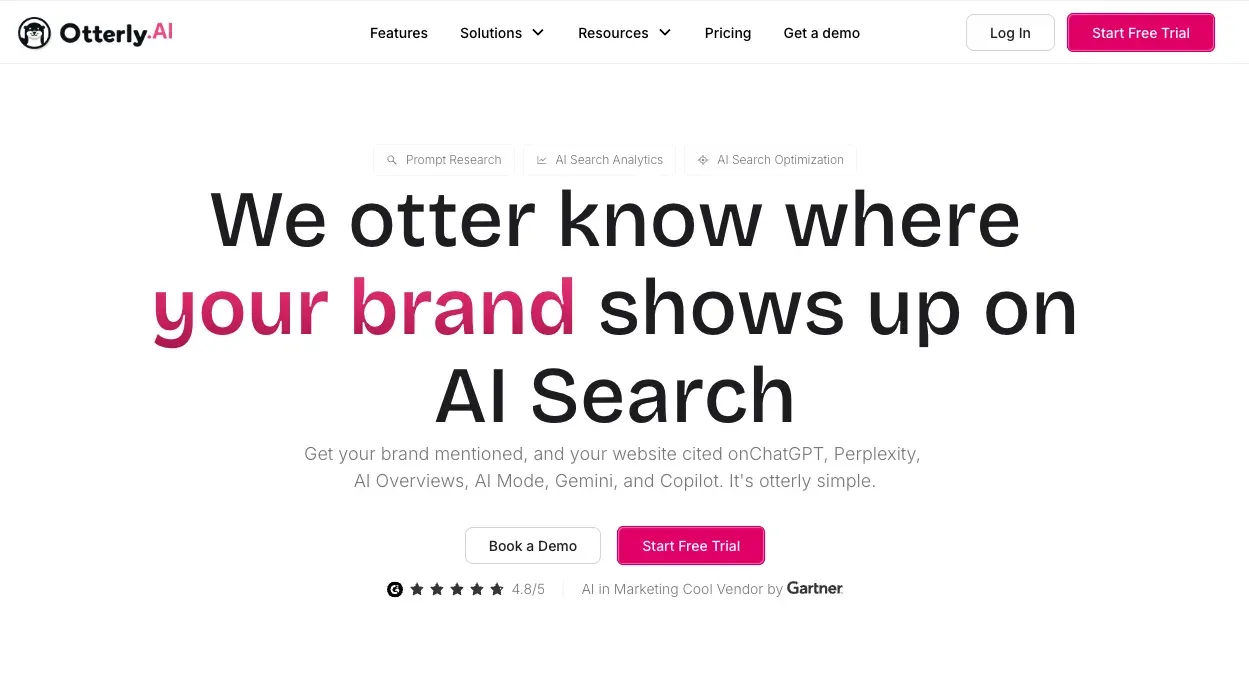 Otterly.ai homepage