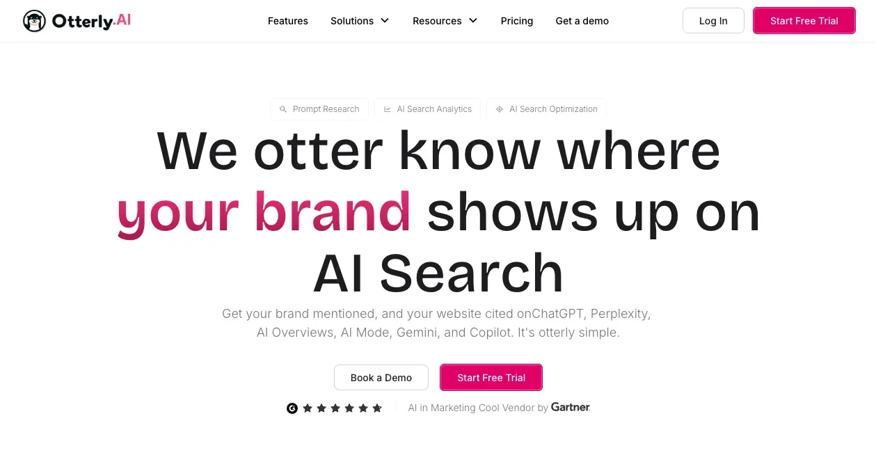 OtterlyAI homepage