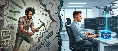 Python SERP scraper — calling cloro's SERP API