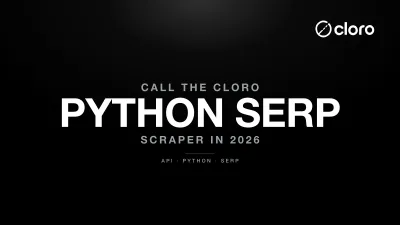 Python SERP scraper — calling cloro's SERP API