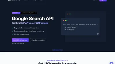 SearchApi homepage