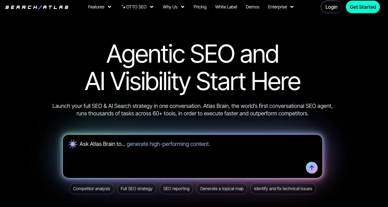 Search Atlas homepage