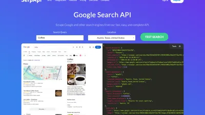 SerpAPI homepage