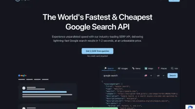 Serper homepage