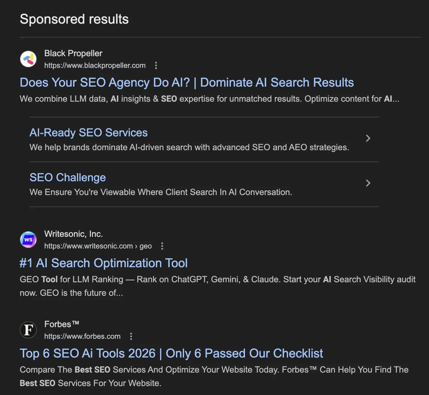 Multi-city ranking dashboard showing per-store organic and Local Pack positions