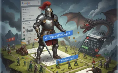 Google Search Engine Results Page (SERP) breakdown showing various features