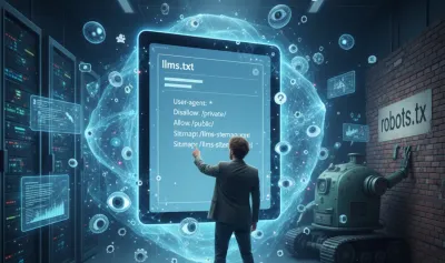 llms.txt file concept illustration