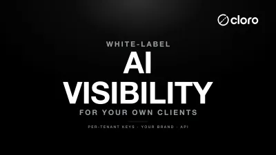 Agency dashboard reporting AI visibility under its own brand